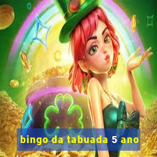 bingo da tabuada 5 ano