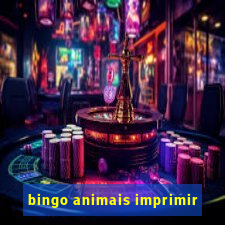 bingo animais imprimir