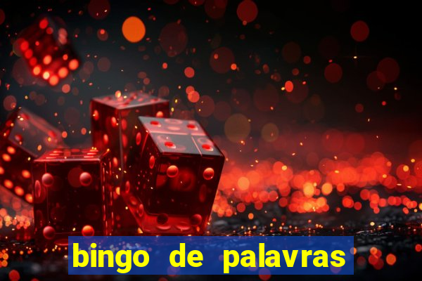 bingo de palavras cha de bebe