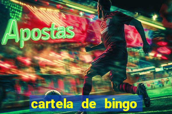 cartela de bingo pra imprimir