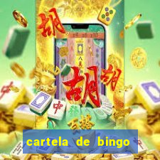 cartela de bingo pra imprimir