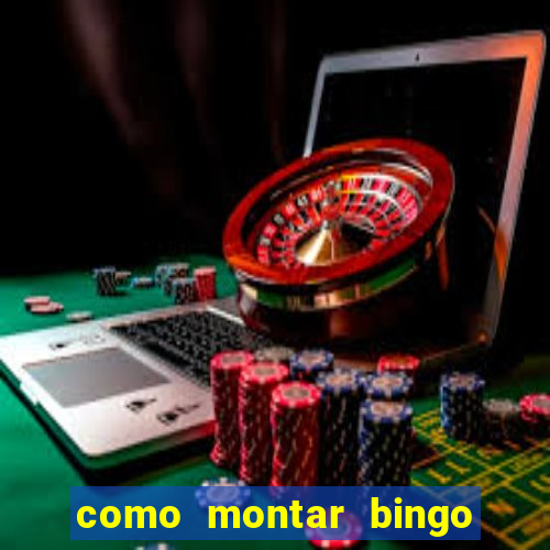 como montar bingo brinquedos toia