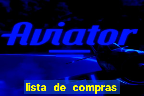 lista de compras supermercado para imprimir