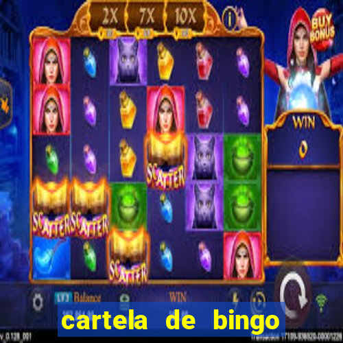 cartela de bingo cha de panela
