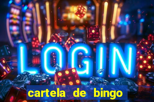 cartela de bingo cha de panela
