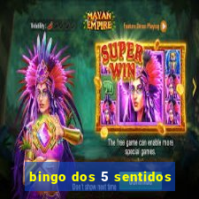 bingo dos 5 sentidos