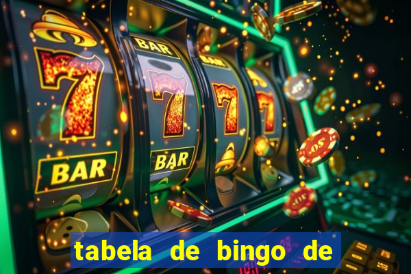 tabela de bingo de 1 a 100
