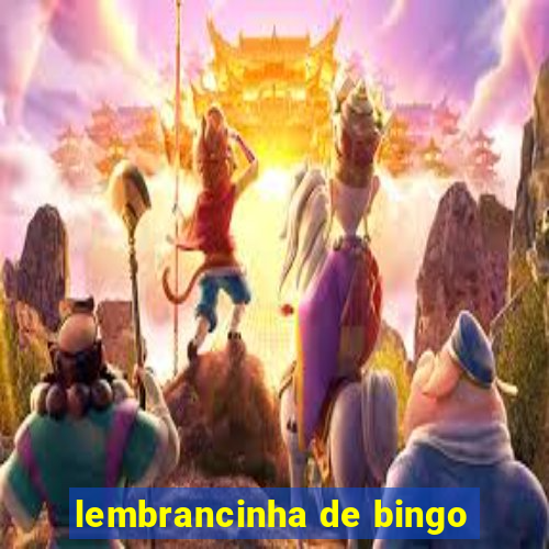 lembrancinha de bingo